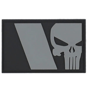 101 INC 101 Inc. 3D Patch PVC Punisher USA Flag grau - ASMC