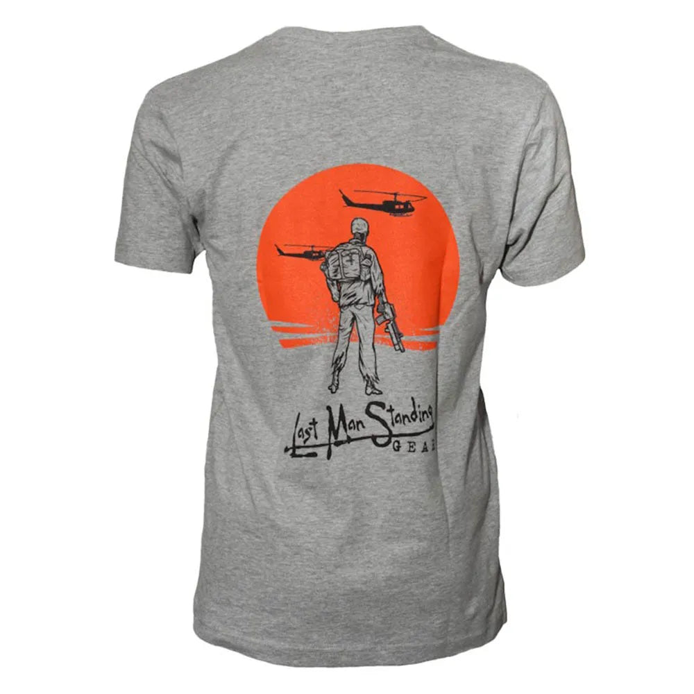 LMSGear T-Shirt Apocalypse Now Last Man Standing Edition grau