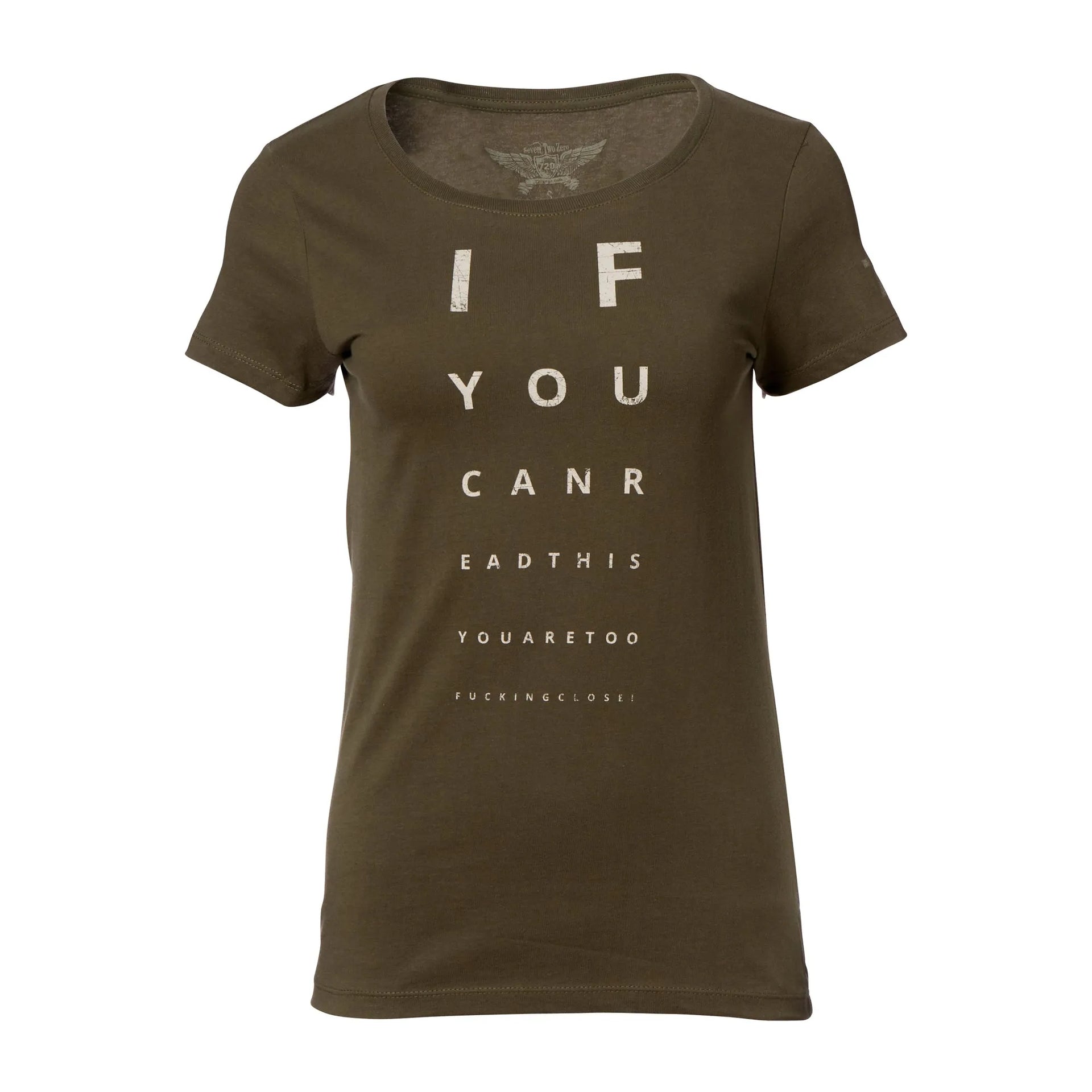 720gear T-Shirt If you can read this army Frauen