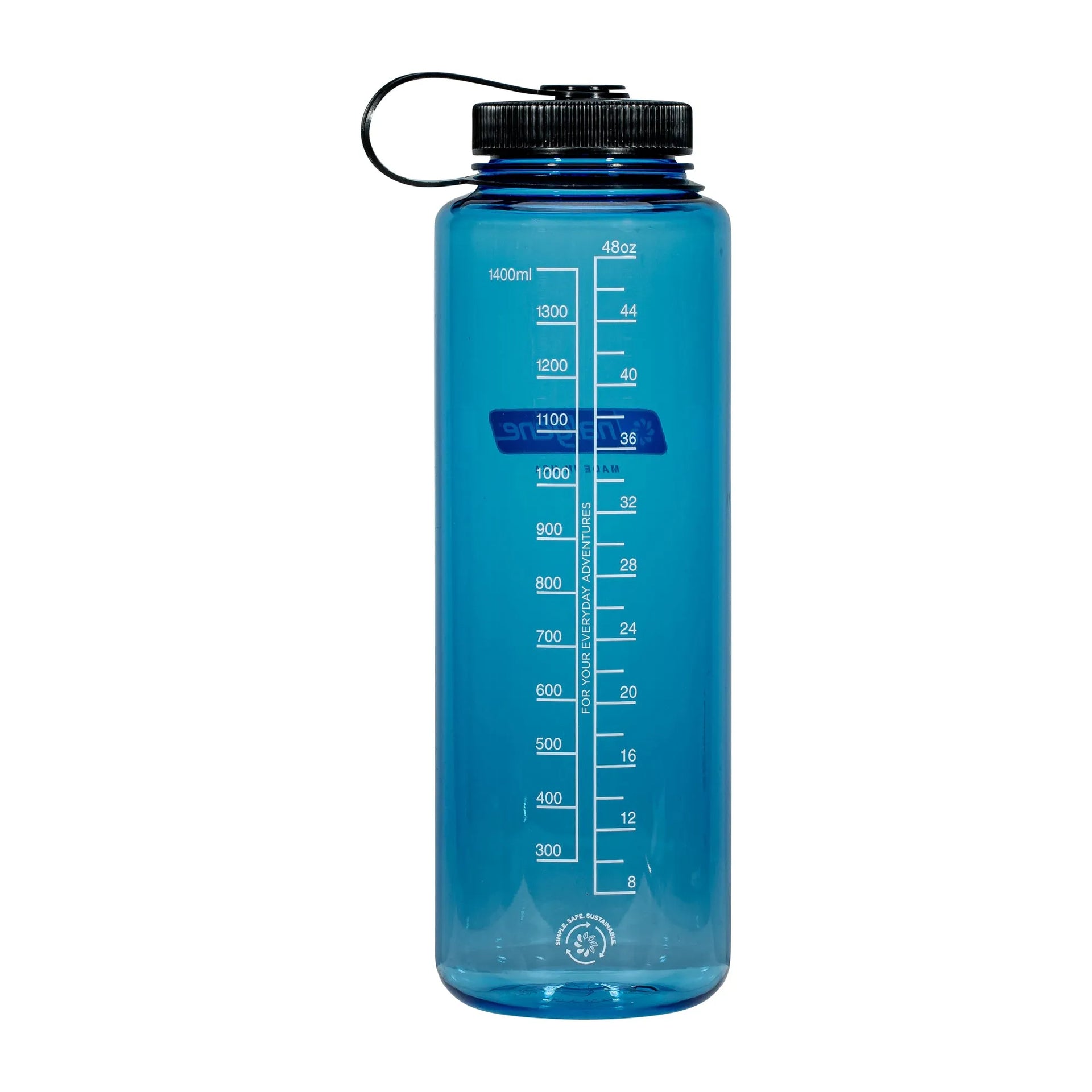 Nalgene Trinkflasche Weithals Silo Sustain 1.5 L blau