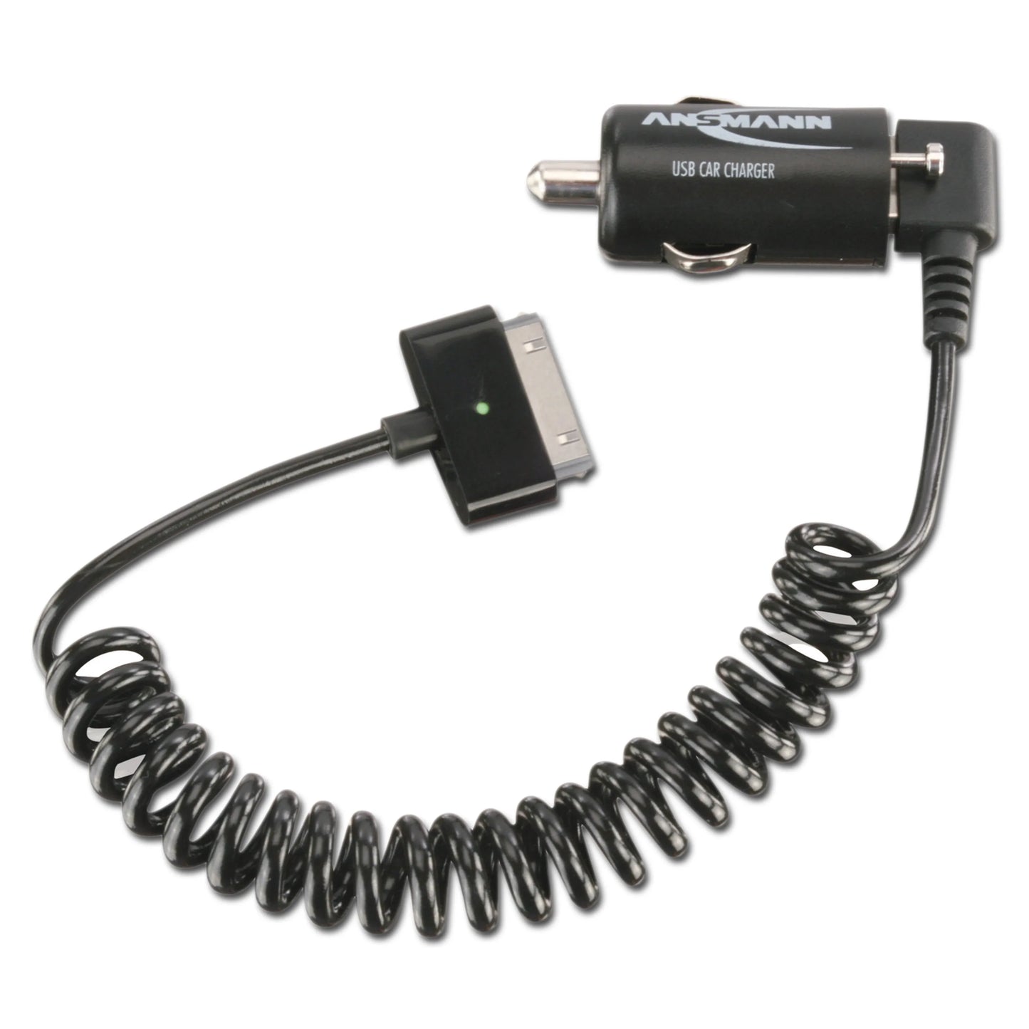 Ansmann USB Kfz-Ladegerät & Apple®-Spiralkabel 2.1A - ASMC