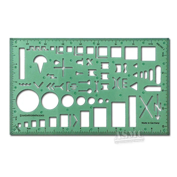 Standardgraph Schablone Militärische Symbole II - ASMC