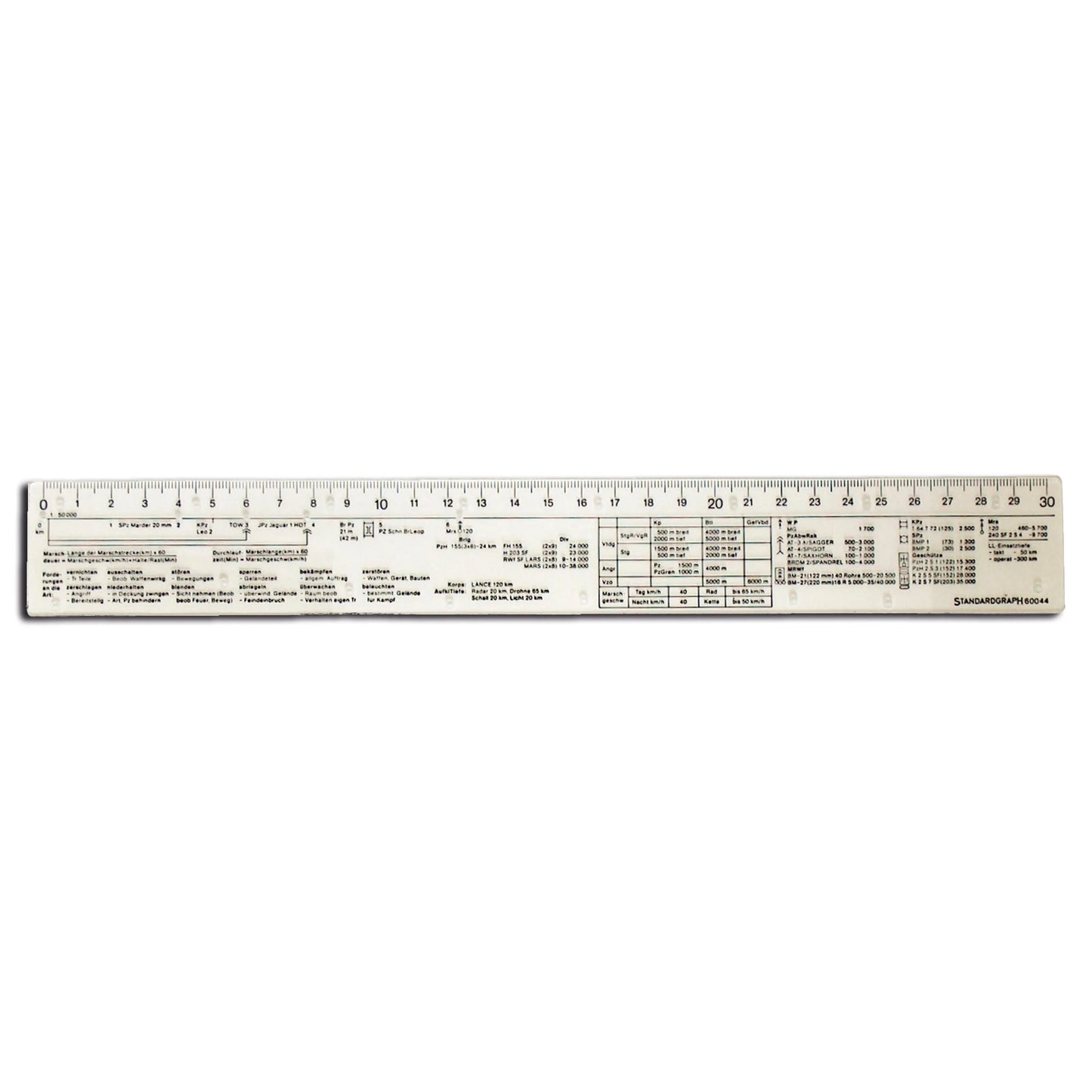 Standardgraph Taktiklineal 30 cm - ASMC