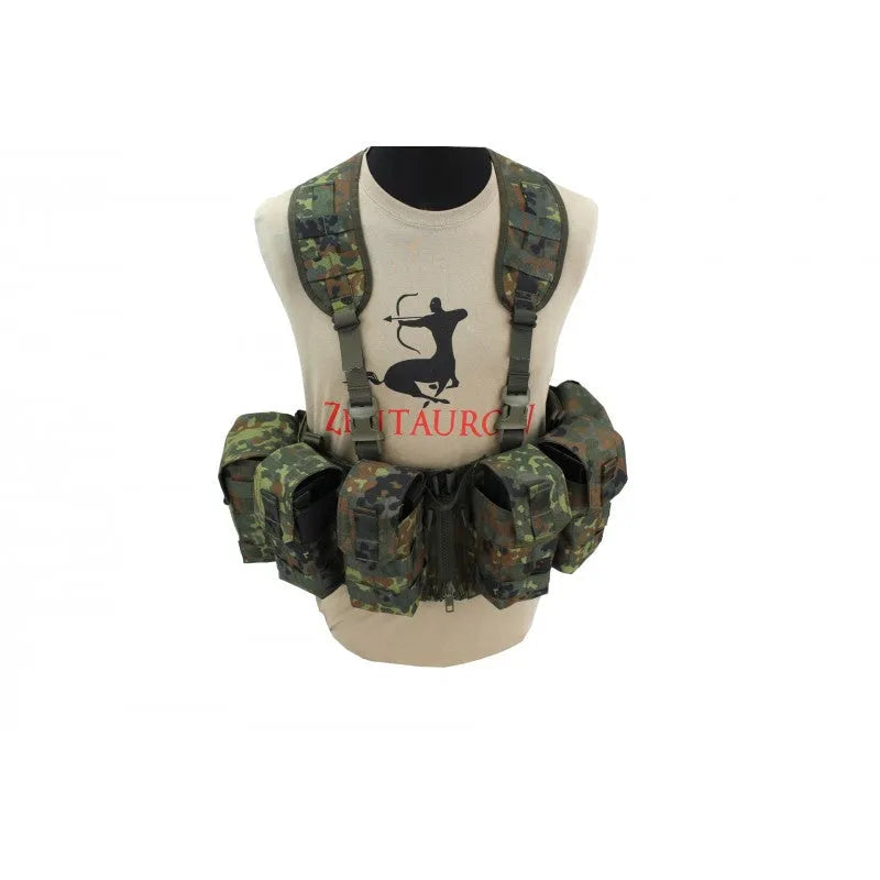 Zentauron Chest Rig Nonmodular Split Front flecktarn