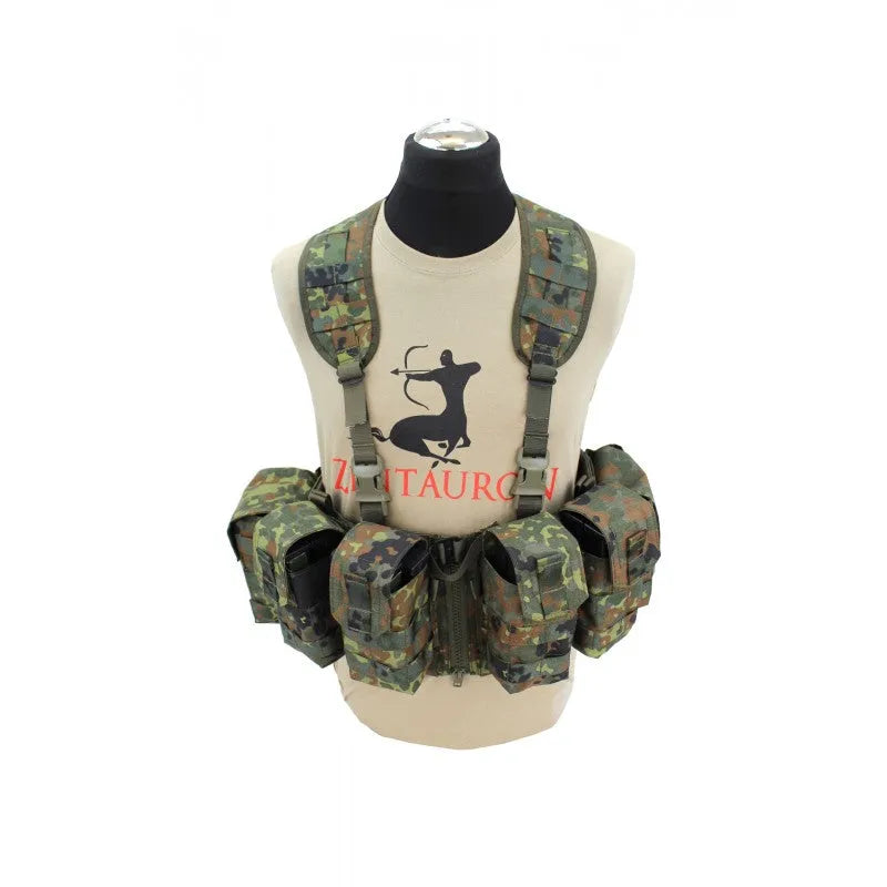 Zentauron Chest Rig Nonmodular Split Front flecktarn