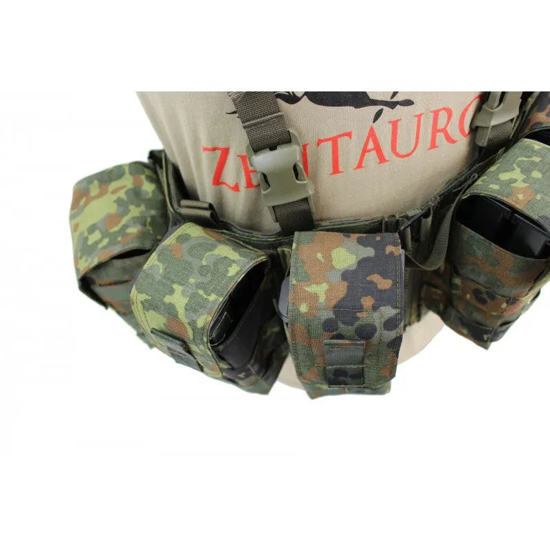 Zentauron Chest Rig Nonmodular Split Front flecktarn