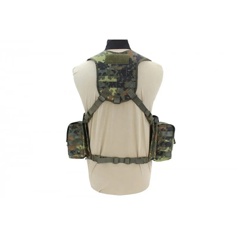 Zentauron Chest Rig Nonmodular Split Front flecktarn