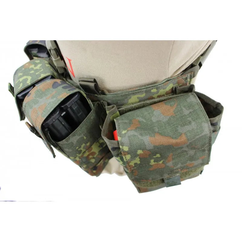 Zentauron Chest Rig Nonmodular Split Front flecktarn