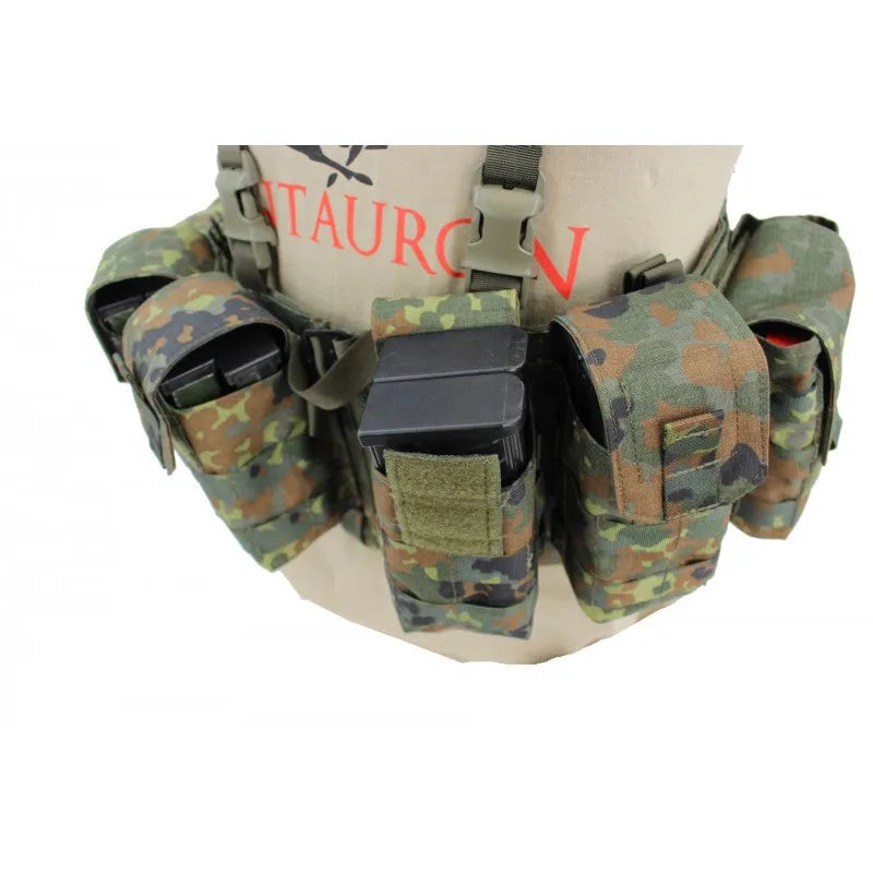 Zentauron Chest Rig Nonmodular Split Front flecktarn