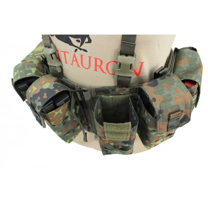 Zentauron Chest Rig Nonmodular Split Front flecktarn