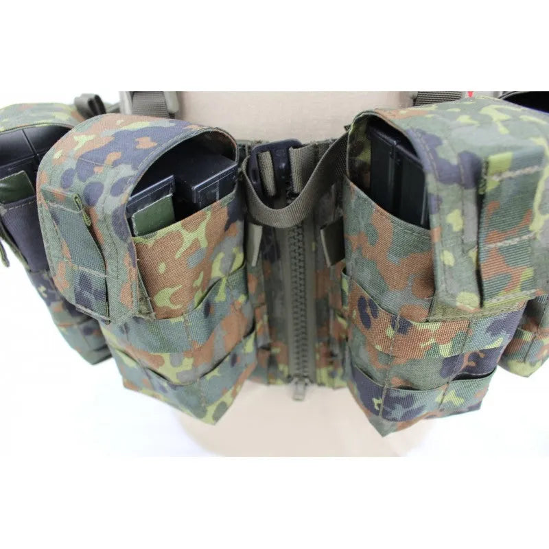 Zentauron Chest Rig Nonmodular Split Front flecktarn